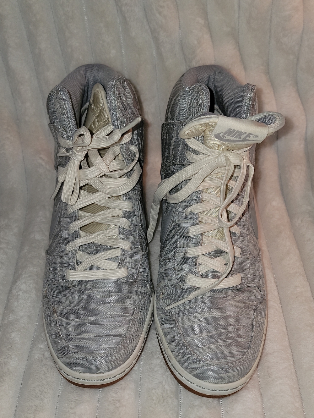 Nike Light Gray High-Top Sneakers
